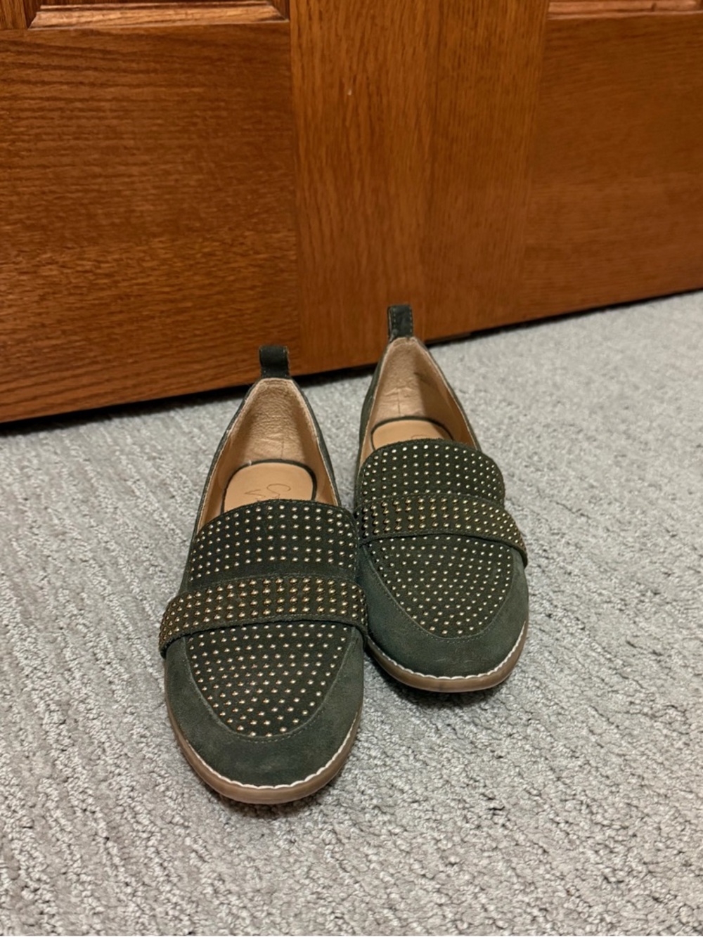 Crown Vintage Olive Green Loafers